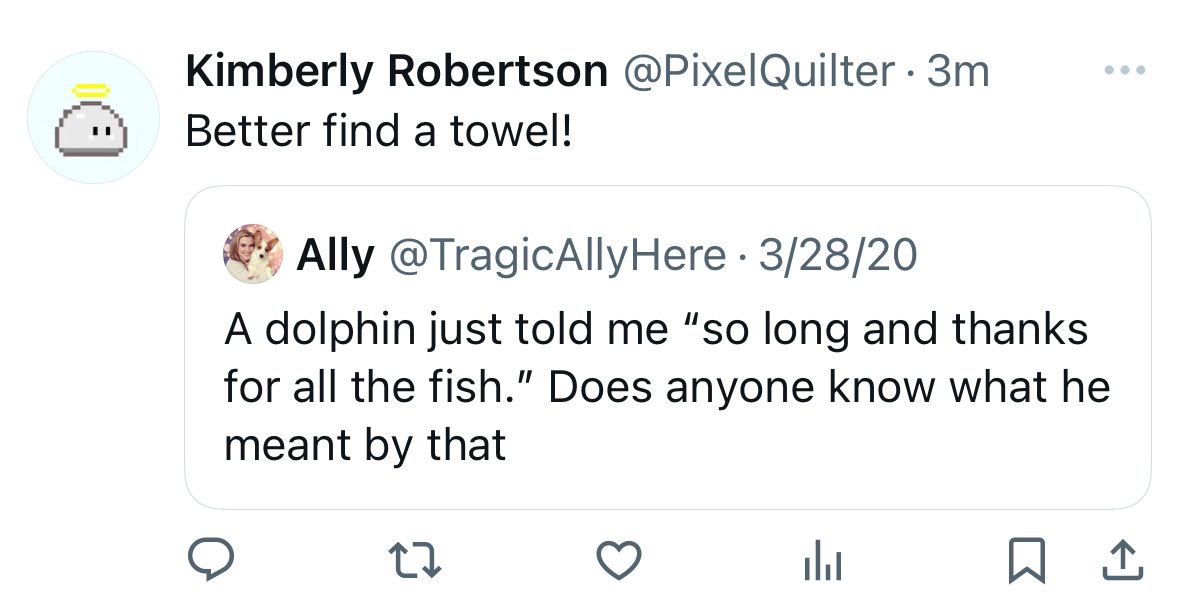 Kimberly Robertson (@pixelquilter) on Twitter photo I’m not a fan of accounts who go back to find banger tweets and post the image for likes and reposts.
If I really do like the post, I’ll search for the original account and interact with that one, even if it’s 5 years old. 😂😂 I’m not a fan of accounts who go back to find banger tweets and post the image for likes and reposts.
If I really do like the post, I’ll search for the original account and interact with that one, even if it’s 5 years old. 😂😂