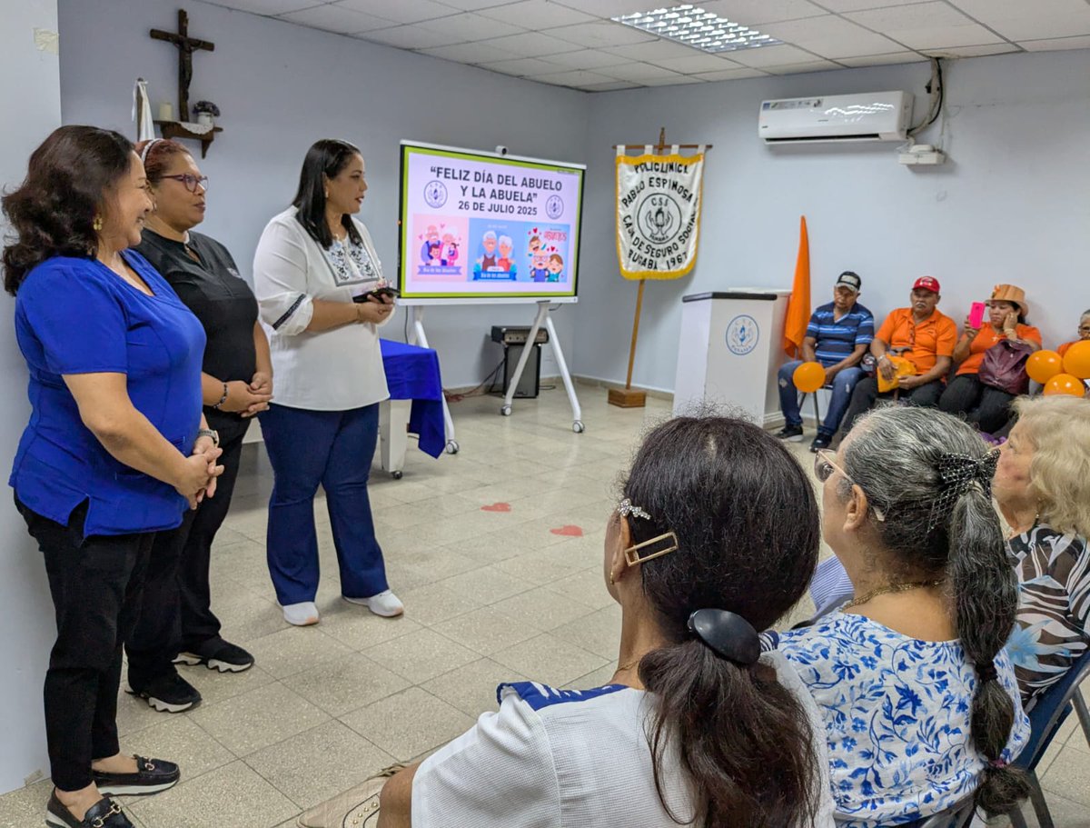 CSSPanama's tweet image. #Chiriquí | El Programa de la Tercera Edad de la Unidades Ejecutoras del Hospital Dionisio Arrocha, las Policlínicas Gustavo A. Ros y Pablo Espinosa Batista de la CSS en Chiriquí celebran el "Día del Abuelo y la Abuela", con diversas actividades: Bailes folclóricos, cantos,…