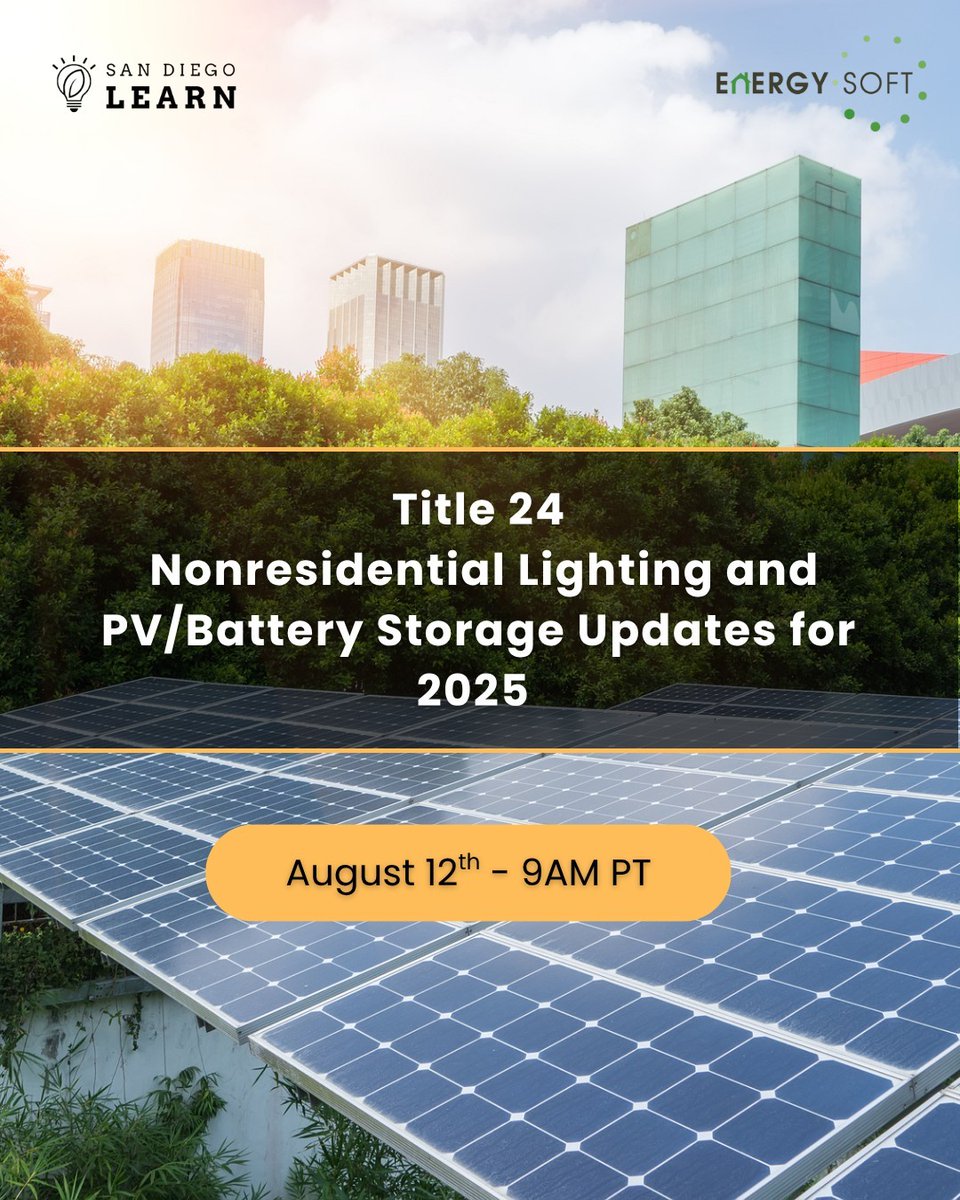 🚨 Big changes are coming to #Title24 in 2025!

From nonresidential lighting to PV &amp; battery systems, this free, live webinar course breaks down the most impactful changes — and how to apply them.
Compliance starts with knowledge.

👉 ow.ly/I0Fq50Wvz1y