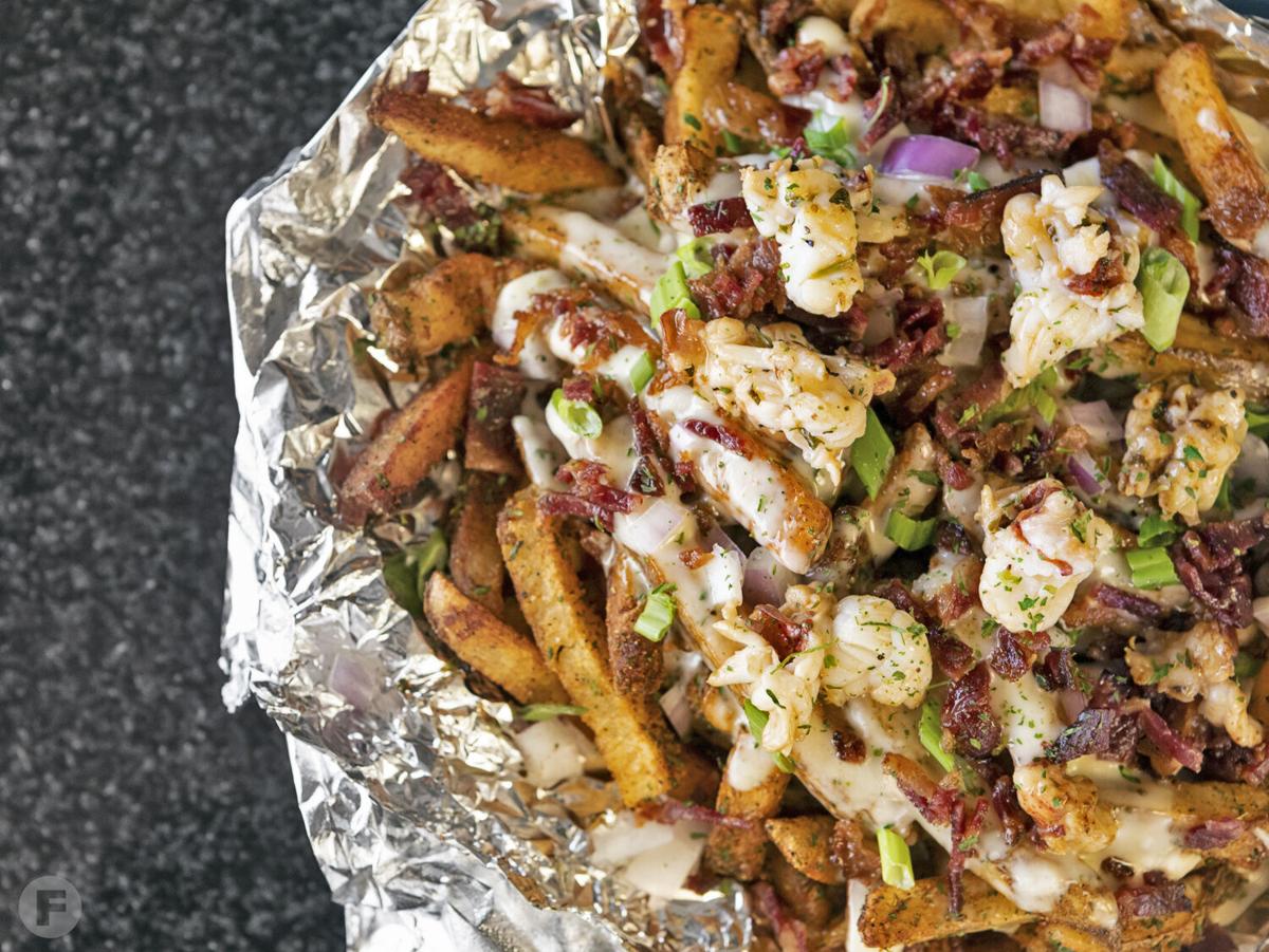 NGBworldwide's tweet image. Lobster Fries so loaded they should come with a seatbelt 🦞🍟🔥 Drippin’ in buttery garlic goodness and stacked to the max — this ain’t your average side dish. Would you demolish this or nah?👇 #LobsterFries #SeafoodCravings #ViralEats #FoodieFavorites