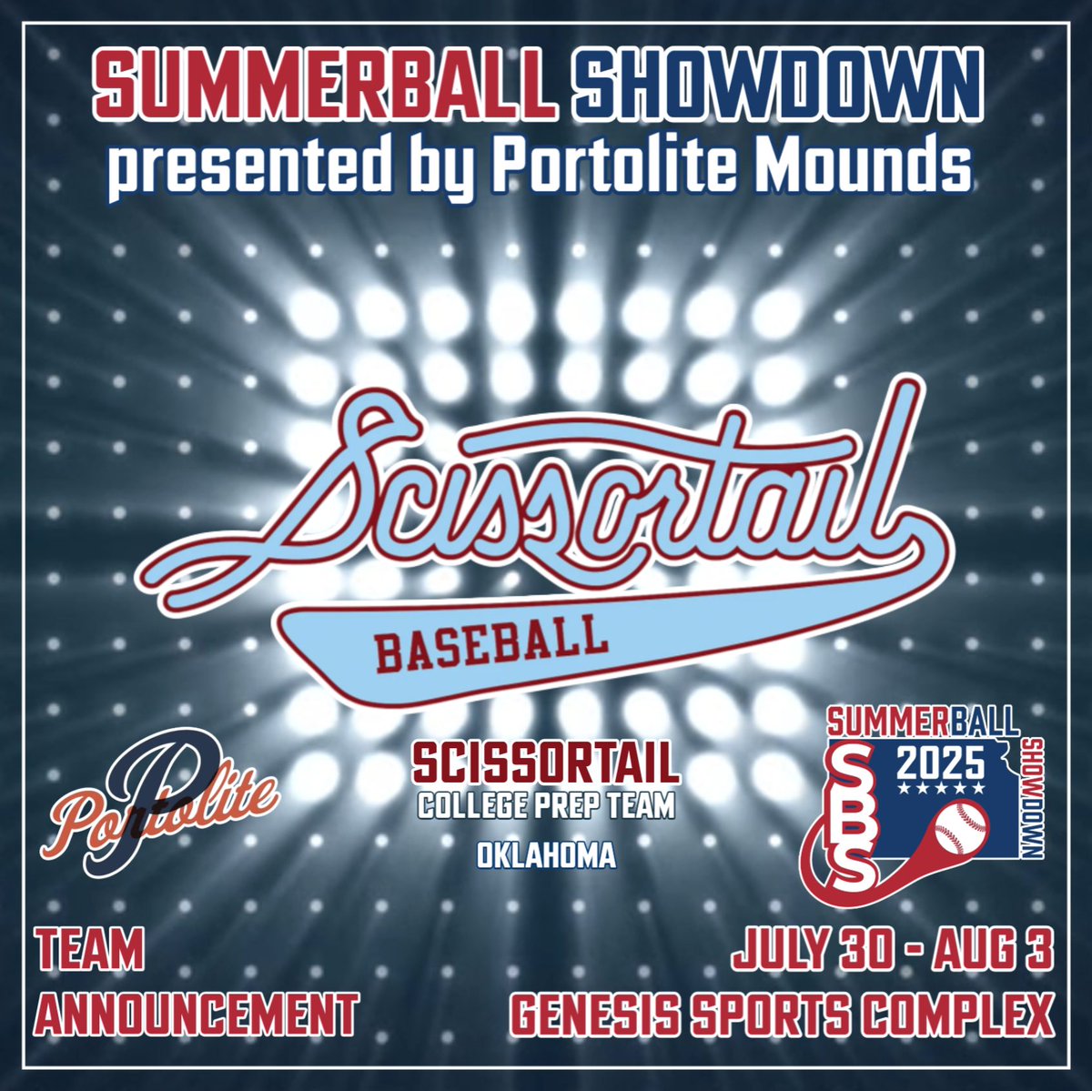 Team Drop... +4 more. 👀

<a href="/ScissortailBSBL/">Scissortail Baseball (Enid, OK)</a>
Team Oakley #4oaksWichita
Hap Dumont Champions
<a href="/ParkCityRangers/">Park City Rangers</a>

SummerBall Showdown presented by
<a href="/PortoliteMounds/">Portolite Pitching Mounds</a> 

July 30th - August 3rd 2025
<a href="/GenesisSportsKS/">Genesis Sports Complex</a>

<a href="/kansas_curve/">Kansas Curve</a>