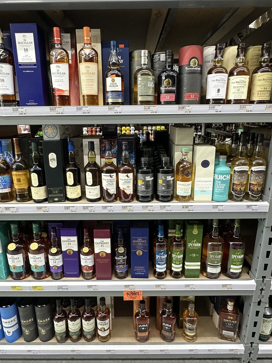 RussellMildner's tweet image. The prices on the scotch aren’t too bad.