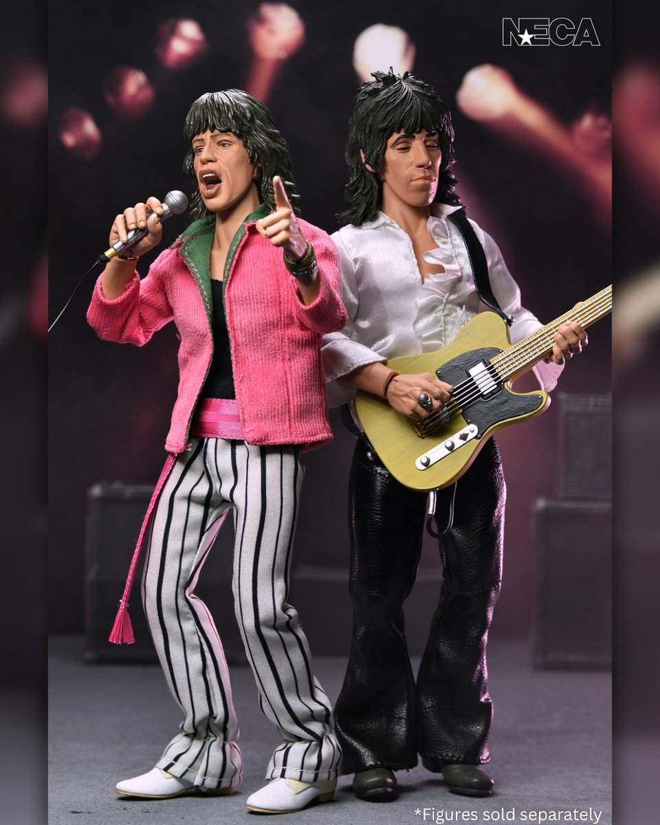MFRemillard's tweet image. The Rolling Stones
Mick Jagger and Keith Richards 8” Clothed Action Figure during Tour Of The Americas 1975
Coming as NECA action figure at the end of the year.
#RollingStones #KeithRichards #MickJagger