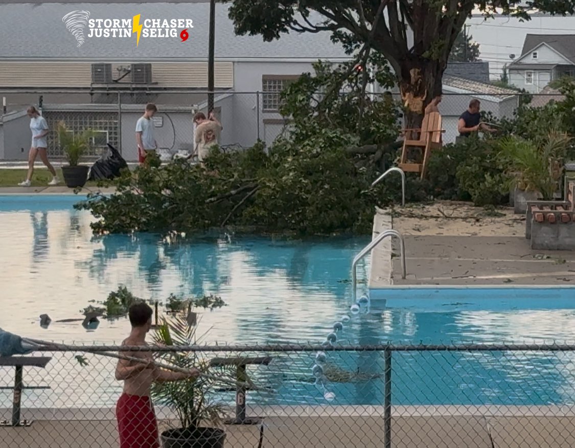 Justin Selig 🌪️⚡️ (@severeweatherpa) on Twitter photo A tree has fallen into the Alburtis community pool in Alburtis, Pennsylvania, Lehigh County, after severe thunderstorms passed through the area a short time ago. #pawx <a href="/NWS_MountHolly/">NWS Mount Holly</a> <a href="/epawawx/">Bobby Martrich | EPAWA</a> A tree has fallen into the Alburtis community pool in Alburtis, Pennsylvania, Lehigh County, after severe thunderstorms passed through the area a short time ago. #pawx <a href="/NWS_MountHolly/">NWS Mount Holly</a> <a href="/epawawx/">Bobby Martrich | EPAWA</a>