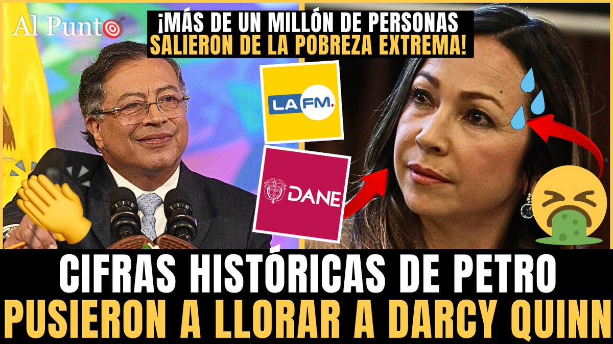 AlPuntoCol's tweet image. 🚨💪 ¡Petro puso a LLORAR a Darcy Quinn con CIFRAS HISTÓRICAS! ¡DANE reveló cifra MÁS BAJA en DÉCADAS!
👉 youtu.be/HXXRB60IHyY
