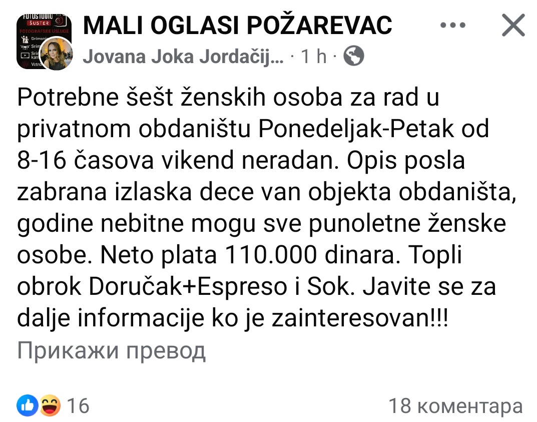 malapila's tweet image. Šta se postiže ovakvim oglasima? Kakva je to vrsta navlake. Mnogo ih je. Kao nude neke velike pare, tipa 90k za 18 dana zalivanja cveća i slično