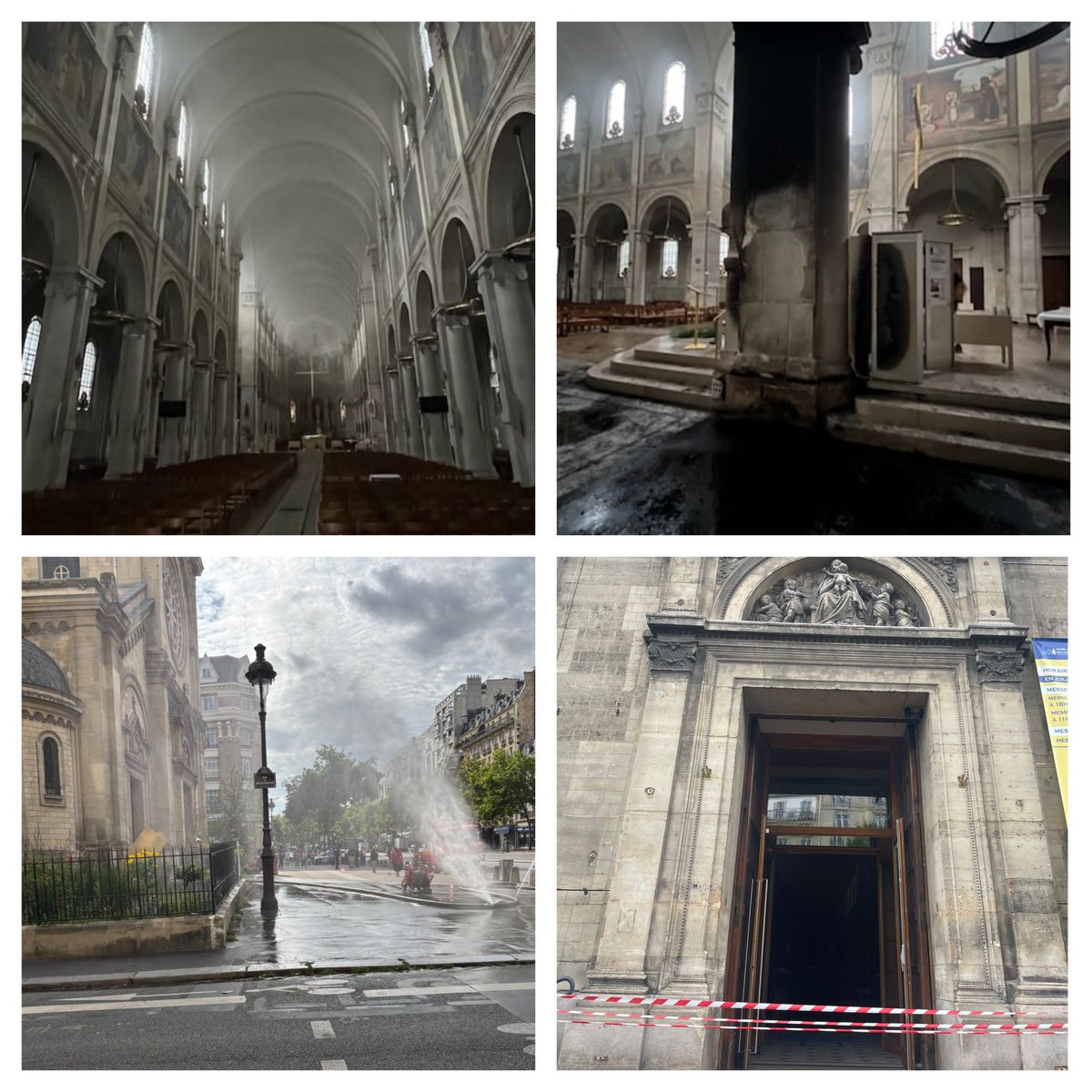 CitizenGOes's tweet image. 🚨Otra Iglesia atacada
Ahora en París🇫🇷: Notre-Dame-des-Champs.
Dos incendios en 48 horas. El segundo fue provocado.
⛪ Vandalizaron una imagen y prendieron fuego dentro del templo.
Y aún así algunos todavía creen que no existe persecución cristiana...