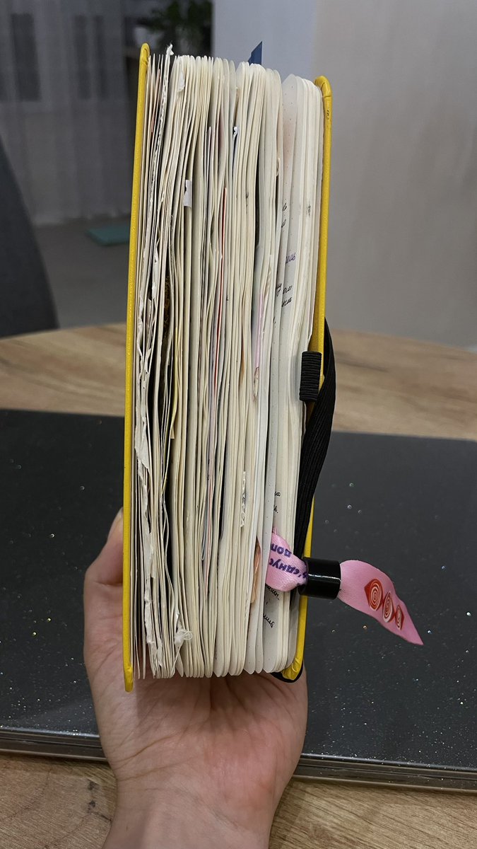 наступного разу не листати щоденник, щоб не розїбатись об «ой, а що це за листочок, я забула що там, треба глянути»