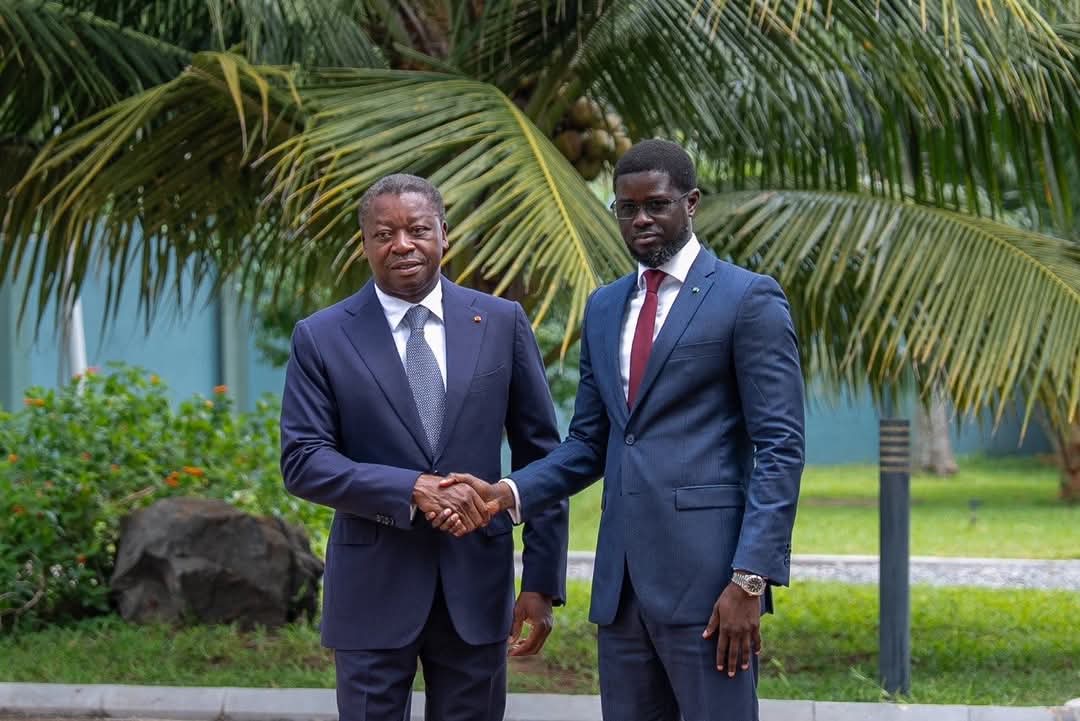 PR_Diomaye's tweet image. Je remercie mon frère le Président Faure Gnassingbé pour l'accueil chaleureux qu'il m'a réservé. J'apprécie la qualité de nos échanges allant dans le sens du renforcement des relations d'amitié historique et de coopération conviviale entre le Sénégal et le Togo.
Nos…