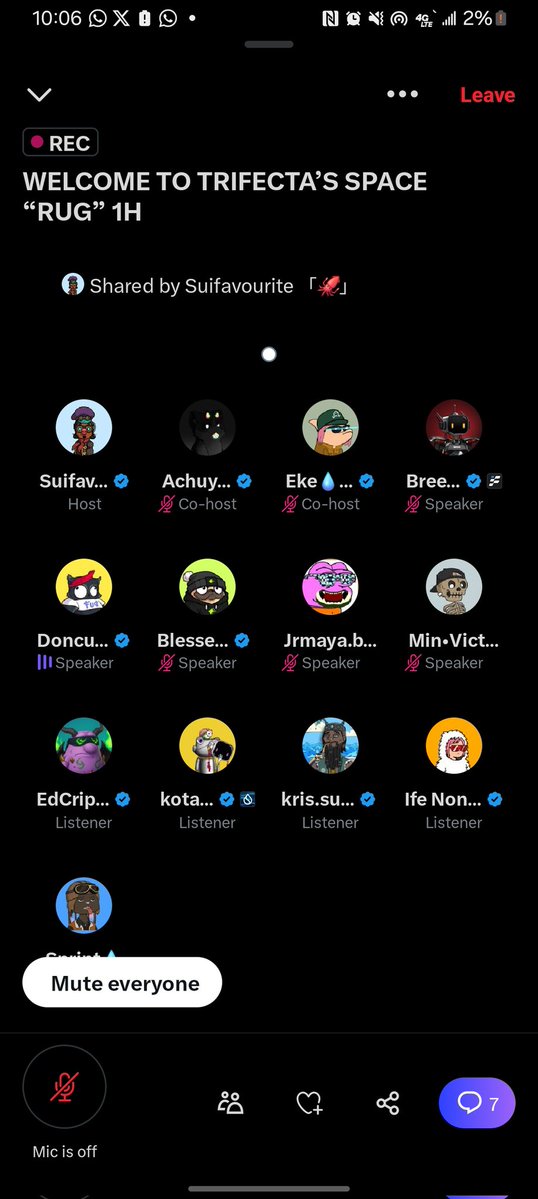 AchuyaMoses.sui「🦑」 (@atral_ama) on Twitter photo I am super pumped right now.
We had <a href="/AftermathFi/">Aftermath Finance (🥚, 🥚)</a> and the robot overload <a href="/_smkotaro/">kotaro 🤖</a> in the space. Here we had talking about "RUG" and here with <a href="/Breezydotsui/">Breezy</a> and <a href="/doncurrent_/">Doncurrent 🧑🚀</a> and other great speakers who shared, talked and addressed some vital issues and how to remain and being I am super pumped right now.
We had <a href="/AftermathFi/">Aftermath Finance (🥚, 🥚)</a> and the robot overload <a href="/_smkotaro/">kotaro 🤖</a> in the space. Here we had talking about "RUG" and here with <a href="/Breezydotsui/">Breezy</a> and <a href="/doncurrent_/">Doncurrent 🧑🚀</a> and other great speakers who shared, talked and addressed some vital issues and how to remain and being