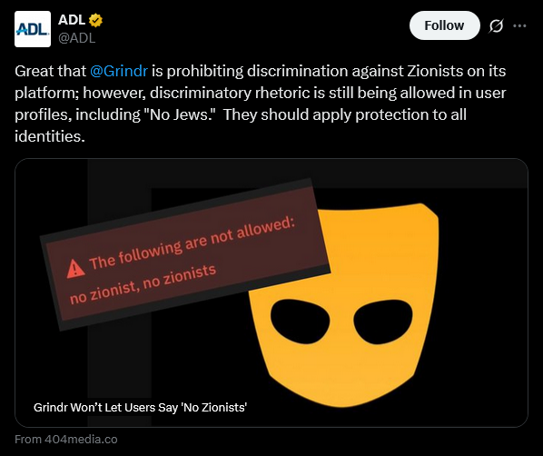 RuinsMan's tweet image. ADL doing a bit of Tikkun Olam on the Rectal Network's digital infrastructure....
