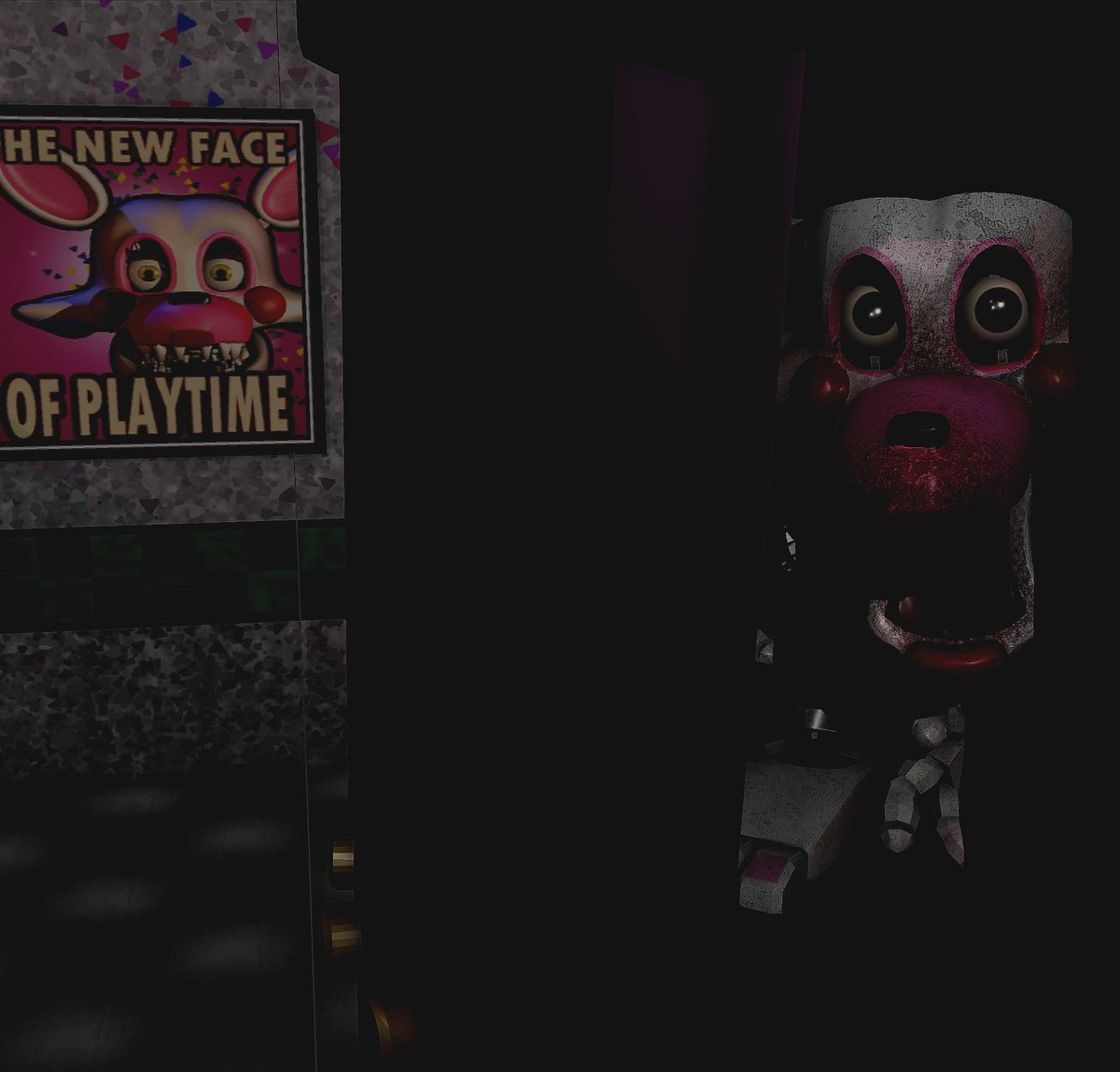 Markeee16x's tweet image. "Now he's just a mess of parts.
I think the employees refer to him as just.."
The Mangle...
#fnaf2 #FNAFMovie2 #fnaffanart #FNAF2movie
Render by me :D