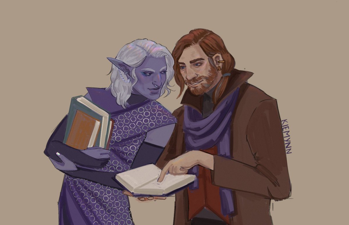 Wizard study date✨✨ 
a little #mightynein sketch