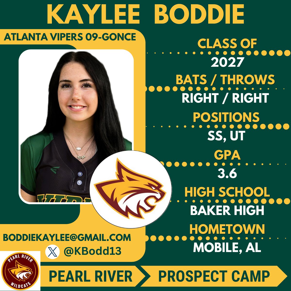 VipersGonce's tweet image. 📢 Pearl River Softball! Our #5 Kaylee Boddie (@KBodd13) is excited to showcase her 🥎 skills at the @PearlRiverSB Prospect Camp August 2nd! LET'S GO Kaylee! #Superstar #bethestandard #ViperNation
@CoachMeeks_PRCC @katelyn_gruich @TylerDobson25 @LineDsoftball @PrepSoftball…