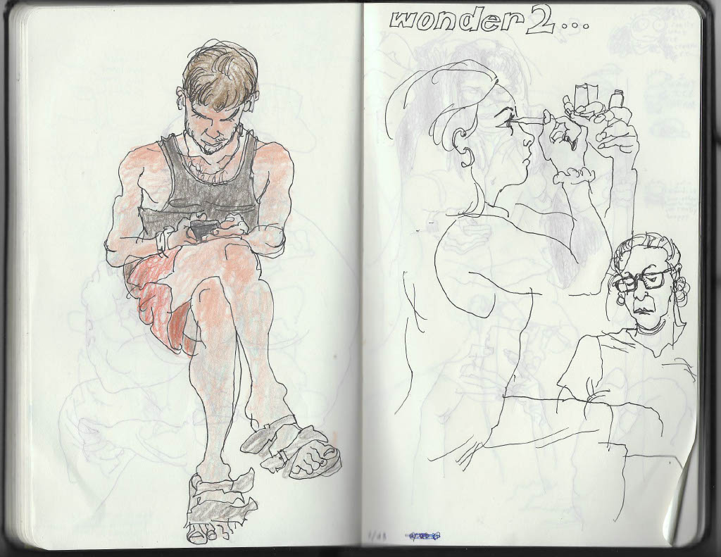 Chantalimm's tweet image. sketchbook pages
