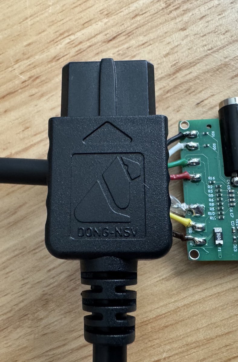 S-Video Dongle testing time!!

The PCB buffers Y/C signals from a Nintendo AV connector for driving 75 Ω transmission lines.

Y on Green and C on Red for the RT4K’s HD15 input.