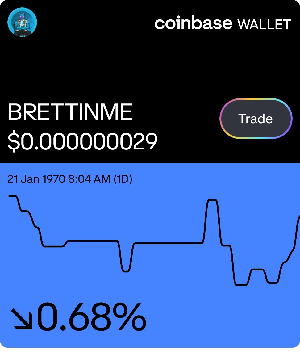 Check out #BRETTINME on base app  🟦🟦🟦 wallet.coinbase.com/links/PNi2yrdv…