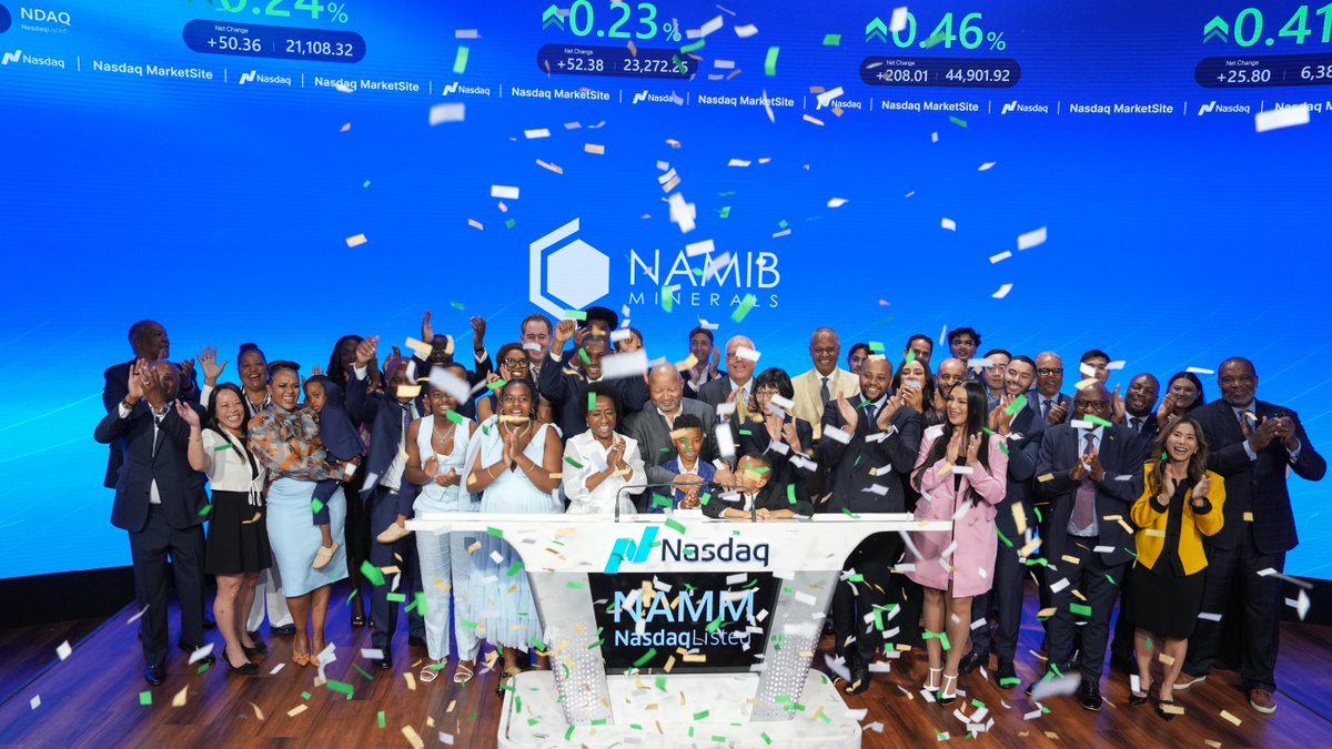 NasdaqExchange's tweet image. ⛏️ At the intersection of heritage and sustainability.
🌍 Namib Minerals operates across Zimbabwe and the DRC, focusing on high-growth mining opportunities across Sub-Saharan Africa.
🤝 Congrats on your successful business combination, $NAMM! #NasdaqListed