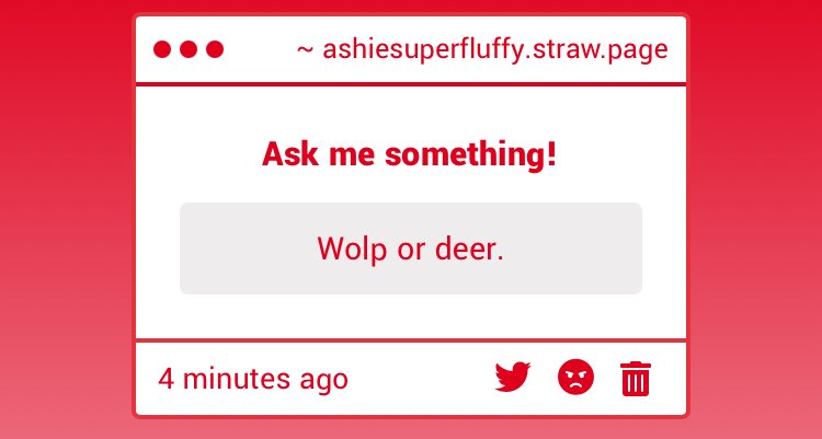 ashenfluff's tweet image. Wolp because I’m tired of all my deer friends getting hit by trucks
