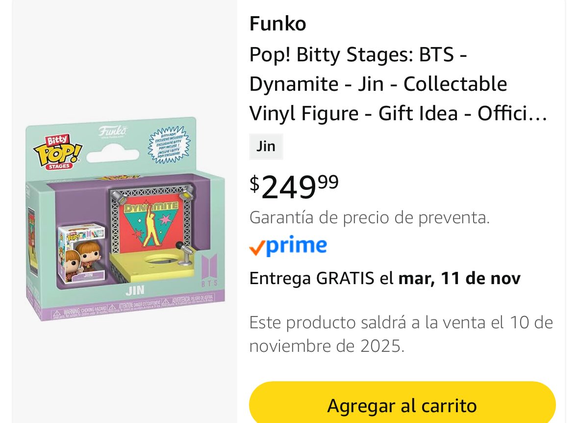 OhCaptainAlex's tweet image. No se si alguien acá fan de BTS le interese pero ya estan en preventa en Amazon MX estos Bitties de todos los miembros