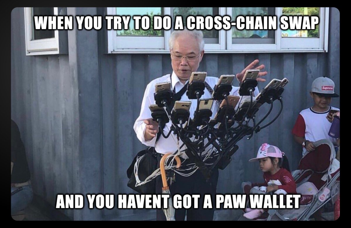Still juggling multiple wallets for a simple cross-chain swap? 🙄

Stop. Get a PAW Wallet - 19+ chains (EVM + non-EVM) all in one place. 

Swap on ETH ➡️ Solana in seconds. No wallet-hopping. Just tap and go. 👌

#CryptoTools #Web3