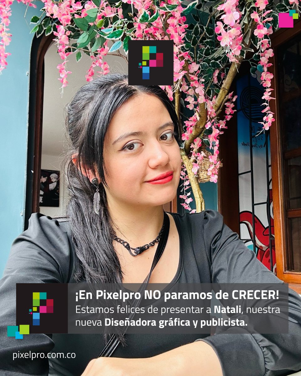 ¡La familia Pixelpro sigue creciendo! 🤩
Conoce a Natali Torrijos, la nueva integrante de nuestro equipo.
Natali es #DiseñadoraGráfica y #Publicista y llega a apoyarnos en todos los proyectos en los que estamos trabajando actualmente. Web👇 pixelpro.com.co/blog/
#PymesColombia
