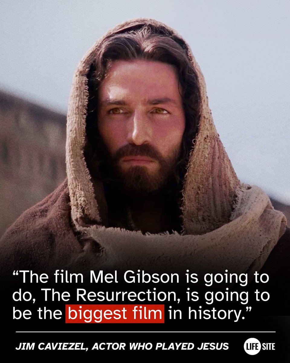 It’s finally happening…

Mel Gibson’s long-awaited The Resurrection of the Christ is coming soon. 👀

<a href="/reallycaviezel/">Jim Caviezel</a> reprises his role as Jesus. Expect spiritual warfare, heavenly glory, and the most consequential moment in all of history.

🔥 Get ready.