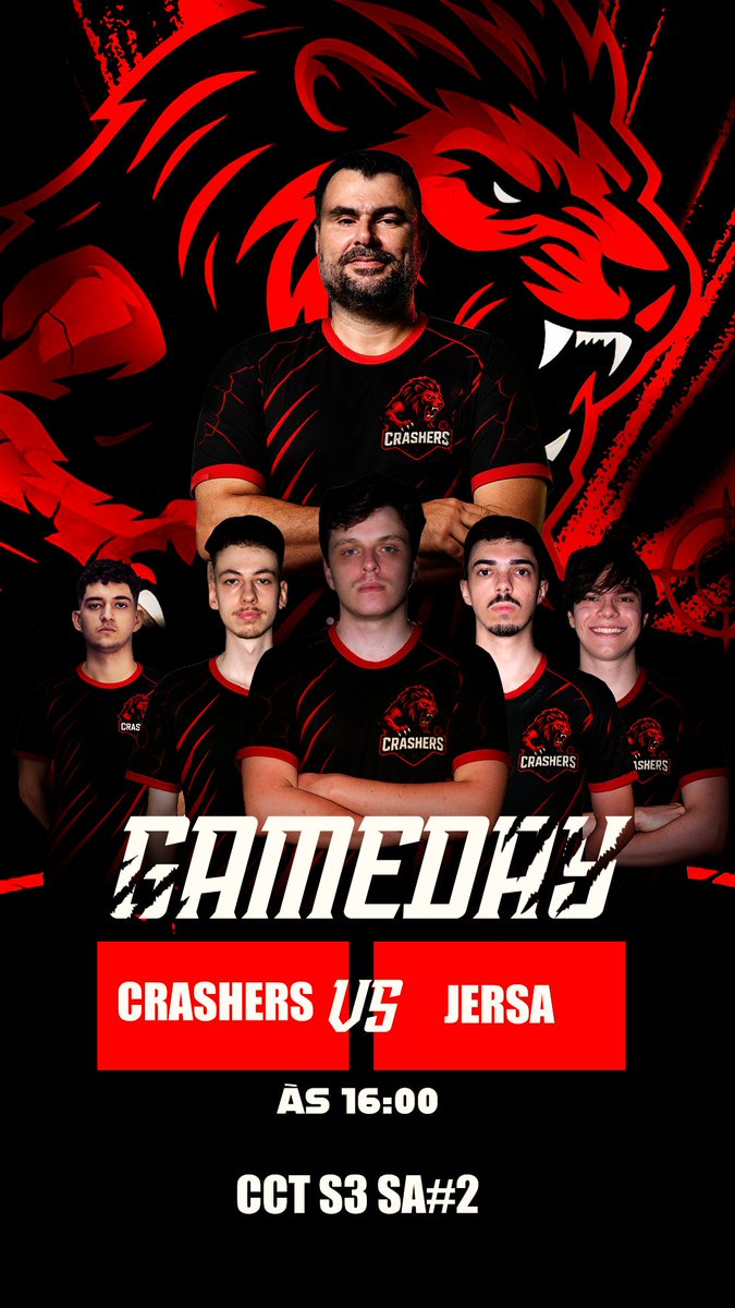Hoje estrearemos na CCT e nosso primeiro adversário será a equipe peruana Jersa! O jogo será às 16:00h e a transmissão será da <a href="/mara_tris/">FX Tris_Mara</a> e você acompanha ao vivo aqui: twitch.tv/tris_mara

#GoCrashers