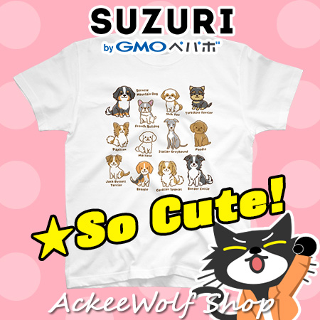 AckeeWolf's tweet image. 🌈#SUZURI
Meet the Pup Parade Vol. 2 – a playful pack of pups in illustrated style.😆
Into dogs, cute art, or fun tees? This one&apos;s for you.❤️

🐶 Get it now:
 suzuri.jp/AckeeWolf/desi…

#DogTshirt #CuteDogDesign #PuppyParade #AnimalArt #GraphicTee #DogLovers