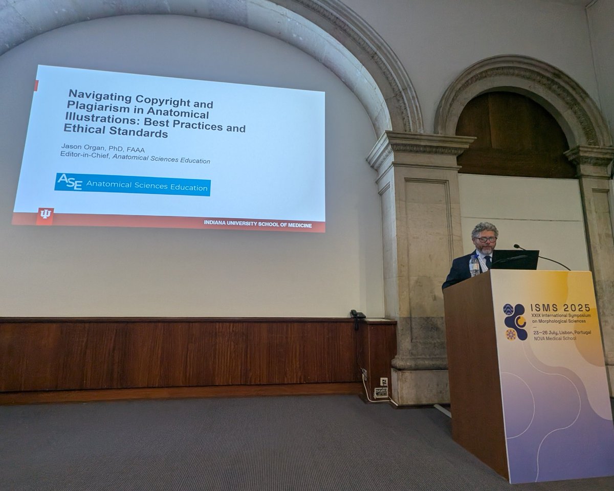 AnatRecord's tweet image. Thanks to partipants & attendees of our recent symposia at International Symposium of Morphological Sciences. AAA journal EiCs Heather F. Smith & Jason Organ (Anatomical Sciences Education) spoke about editorial practices, & we sponsored a session on ethical frontiers in anatomy.