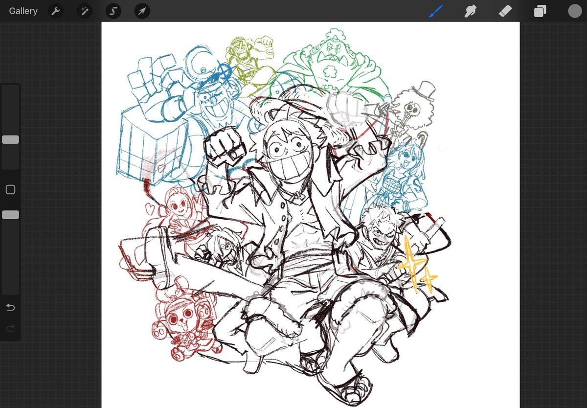 mimscosara's tweet image. Sketch #onepiece #strawhat #onigashima