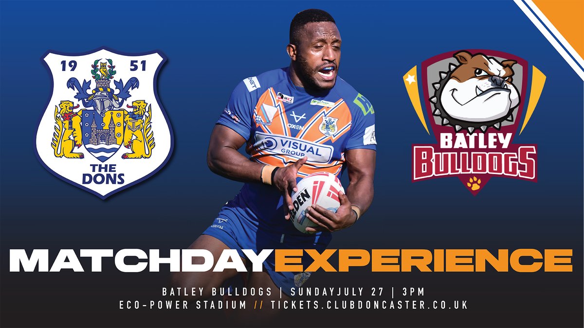 Doncaster_RLFC's tweet image. 🏉 | Matchday Experience
All you need to know about the matchday experience at Sunday's game against @BatleyRLFC
doncasterrugbyleague.co.uk/article/2161/m…
🔵 #COYD 🟠