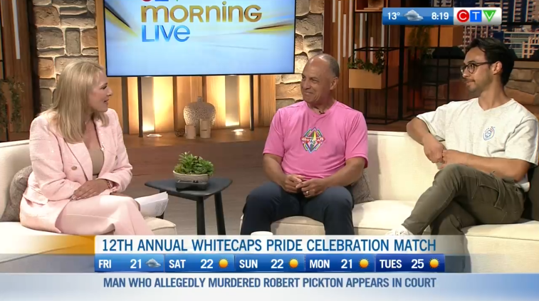 CTVMorningLive's tweet image. On CTV Morning Live with @Keri_Adams, @WhitecapsFC Ambassador, Carl Valentine & Out for Kicks President, Jordan Heppenstall talk about the Pride Celebration Match! 🏳️🌈⚽️
ctvnews.ca/vancouver/vide…
