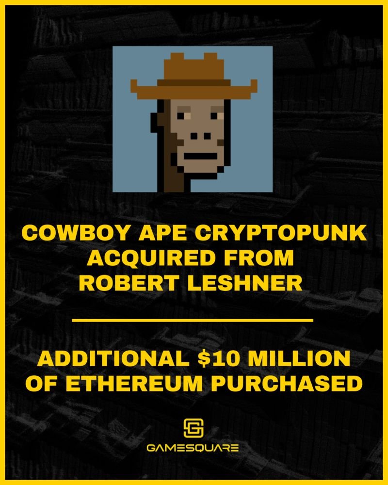 So FaZe “couldn’t afford” s1mple's buyout apparently…

Meanwhile their parent company GameSquare just dropped $5.15M (in stock) on a CryptoPunk and purchased $10M in ETH 🙃