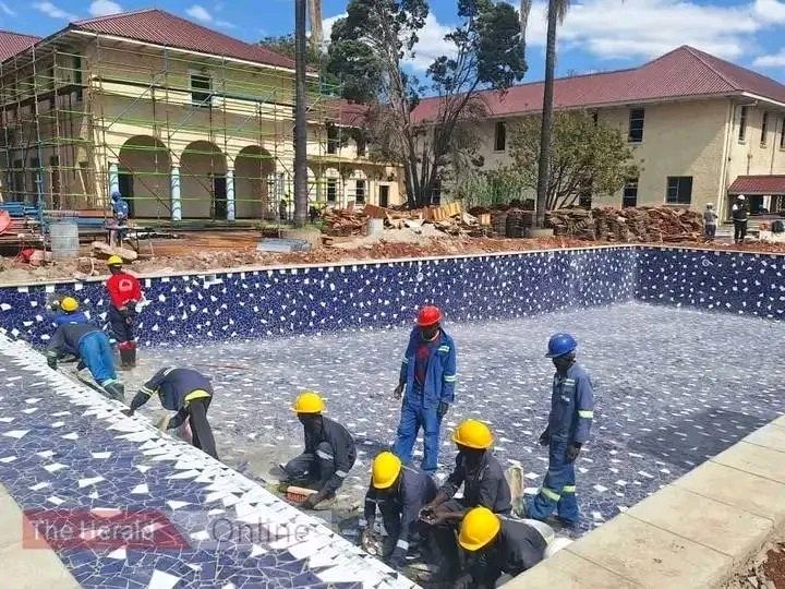 Twinsis50497431's tweet image. The Second Republic, under the leadership of President Mnangagwa, has constructed a world-class swimming pool for nurses at Parirenyatwa Group of Hospitals — a testament to the government’s commitment to healthcare worker welfare and modern infrastructure. @WHO_Zimbabwe…