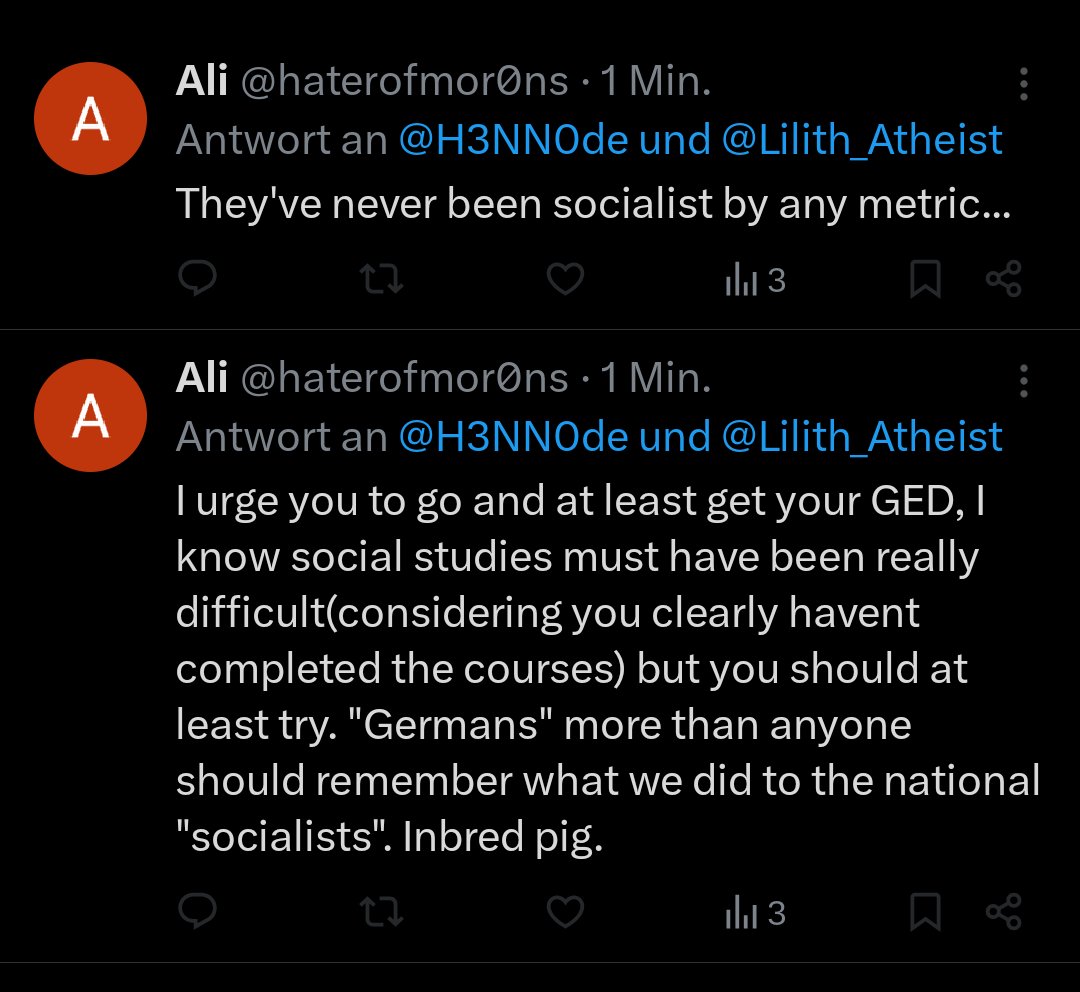 H3NN0de's tweet image. "Socialists are bad"
Ali: "No but my socialists are better 😭😭😭 *insult"