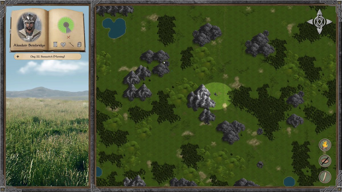 Pdcst_MV's tweet image. ¡Un desarrollador en solitario crea su propio motor RPG! @MicroProse y la leyenda Rob Kuntz (co-creador de Dungeons & Dragons!!!🐲🧝🏻) apoyan #KnightsOfFrontierValley: supervivencia, combate táctico y mundo vivo. ¡Arte dibujado a mano sin IA! @MKTRGamingOK