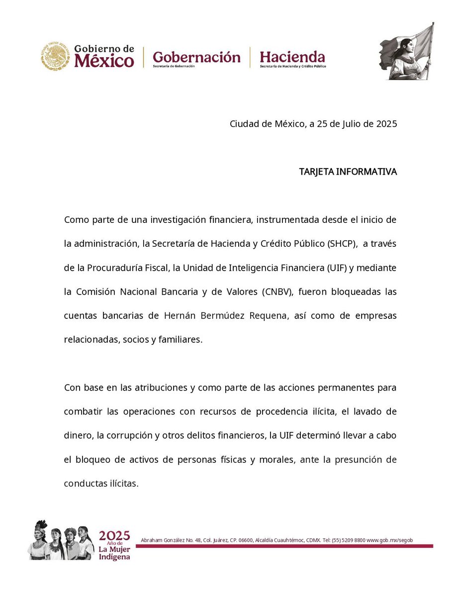 DoctorZamudio's tweet image. Confirman la congelación de cuentas bancarias al ex secretario de seguridad pública de Tabasco.
Caerá muy pronto y por el trabajo del Gobierno de México.
Quienes dicen que este caso es igual al de García luna se equivocan, nuestra presidenta @Claudiashein les está demostrando…