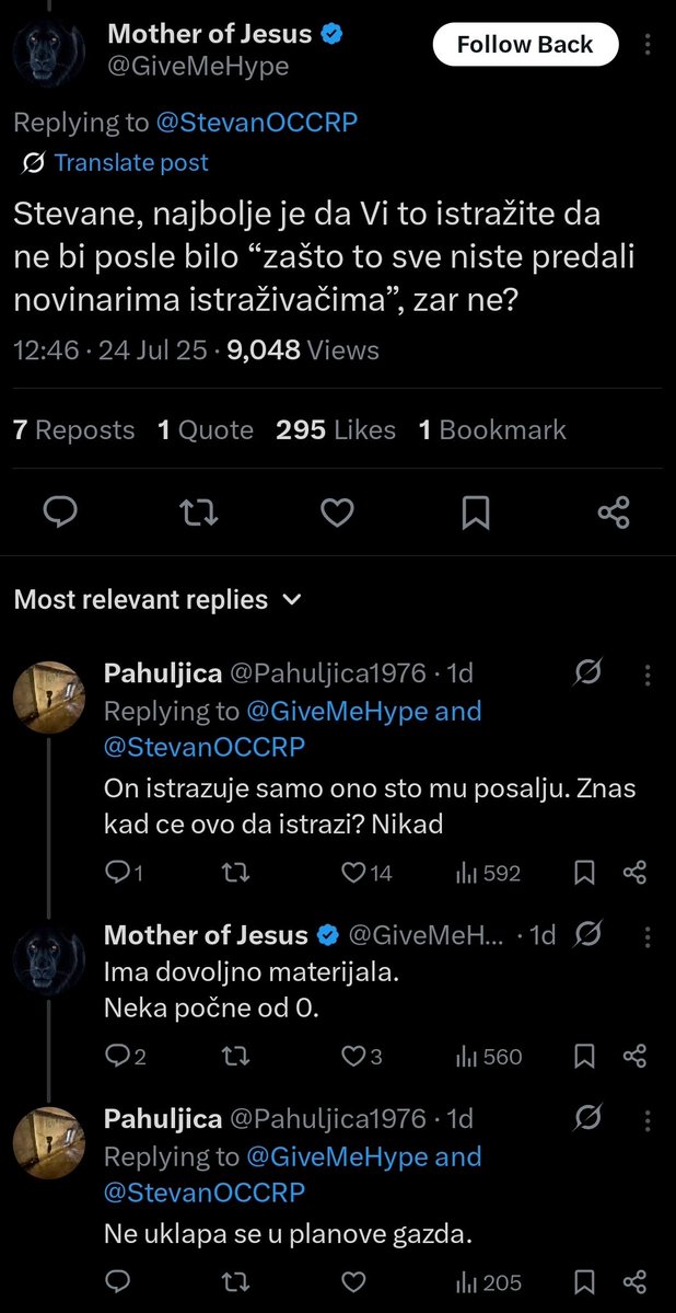 StevanOCCRP's tweet image. Opozicioni botovi - ili da budem precizniji SSP botovi - nisu nista manje iritantni od SNS botova.
Ali su uporniji!
To znam jer mi se ekipa zakacila jos od kada sam iskritikovao Mariniku zbog njenog "aferaskog" fazona opozicionog rada.