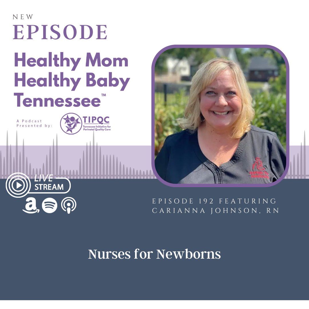 Healthy Mom Healthy Baby New Podcast EO: 192 Nurses for Newborns with Carianna Johnson tipqc.org/podcast-health…
#TIPQC #NursesforNewborns