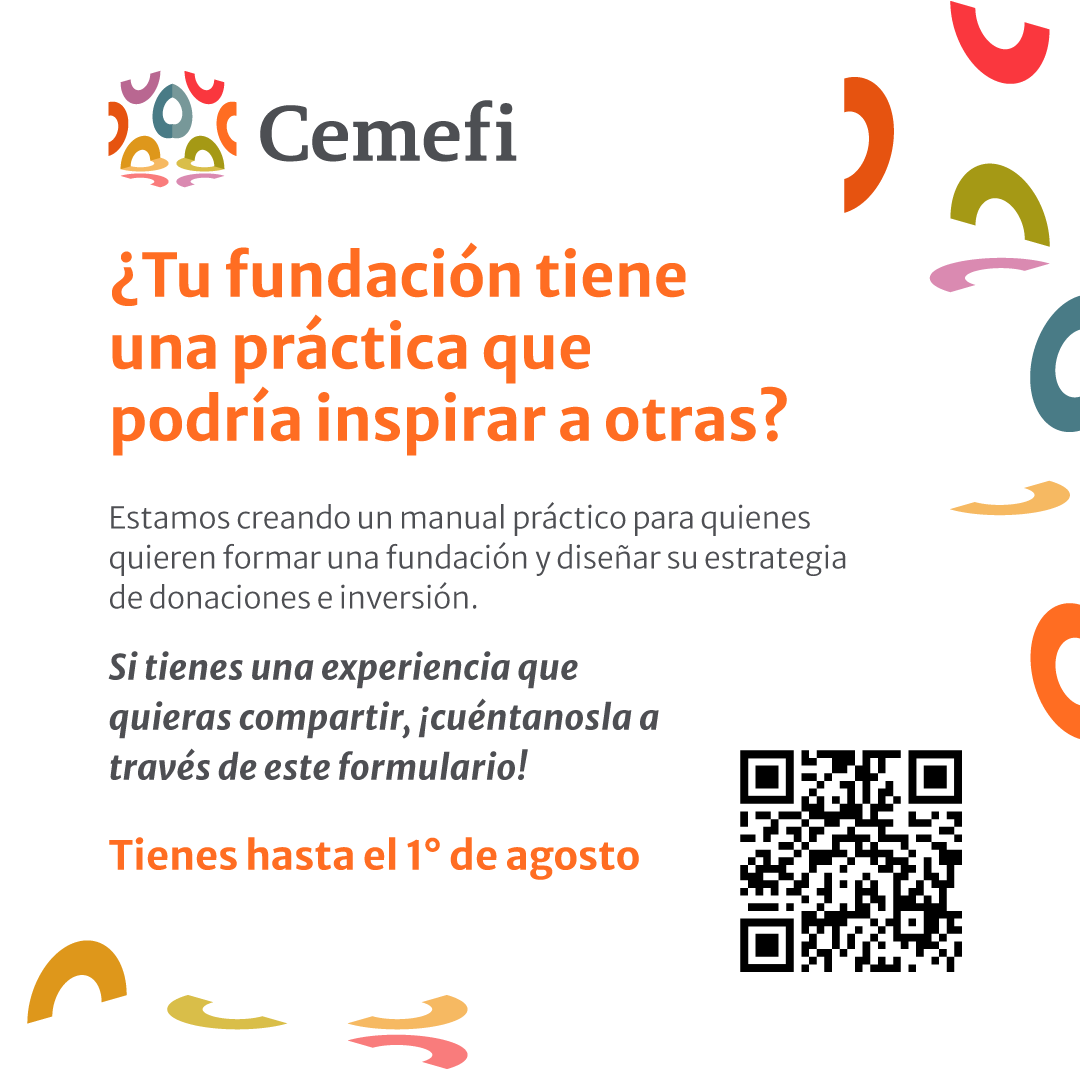 Cemefi's tweet image. 🚀¿Formas parte de una fundación?
Si has desarrollado buenas prácticas en áreas como:
✅ Planeación estratégica
✅ Mecanismos de donación
✅ Comunicación y transparencia
✅ Enfoques de derechos humanos
📝 ¡Queremos conocerlas!
Responde nuestro cuestionario forms.office.com/r/QxLNKsbZSzma…
