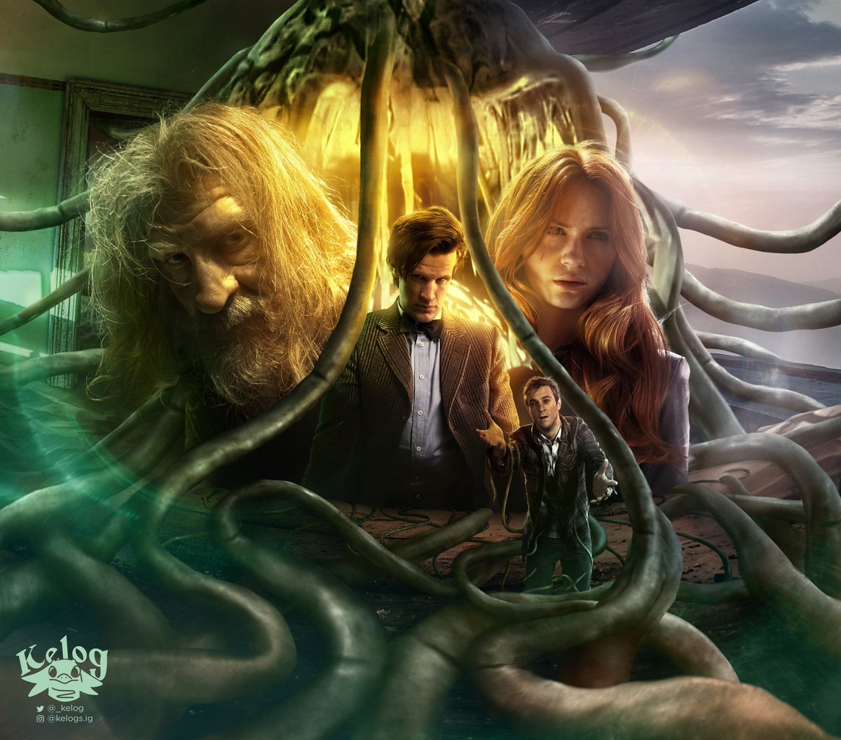 PurpleArchiveDW's tweet image. The Eleventh Doctor finds himself tangled up with... The Animus!
by @_kelog
#DoctorWho #NDCM