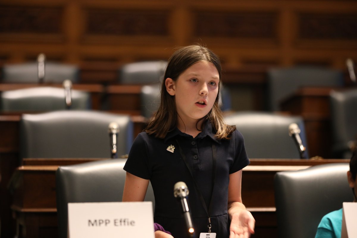 Effie_ONB's tweet image. Incredible week at the Great Debate! Amazing to see young campers step up as MPPs and lead with confidence.
Special shoutout to 10-year-old Effie W. from Oakville—outstanding job representing her community! 🌟
#Leadership #CivicEducation #GreatDebate