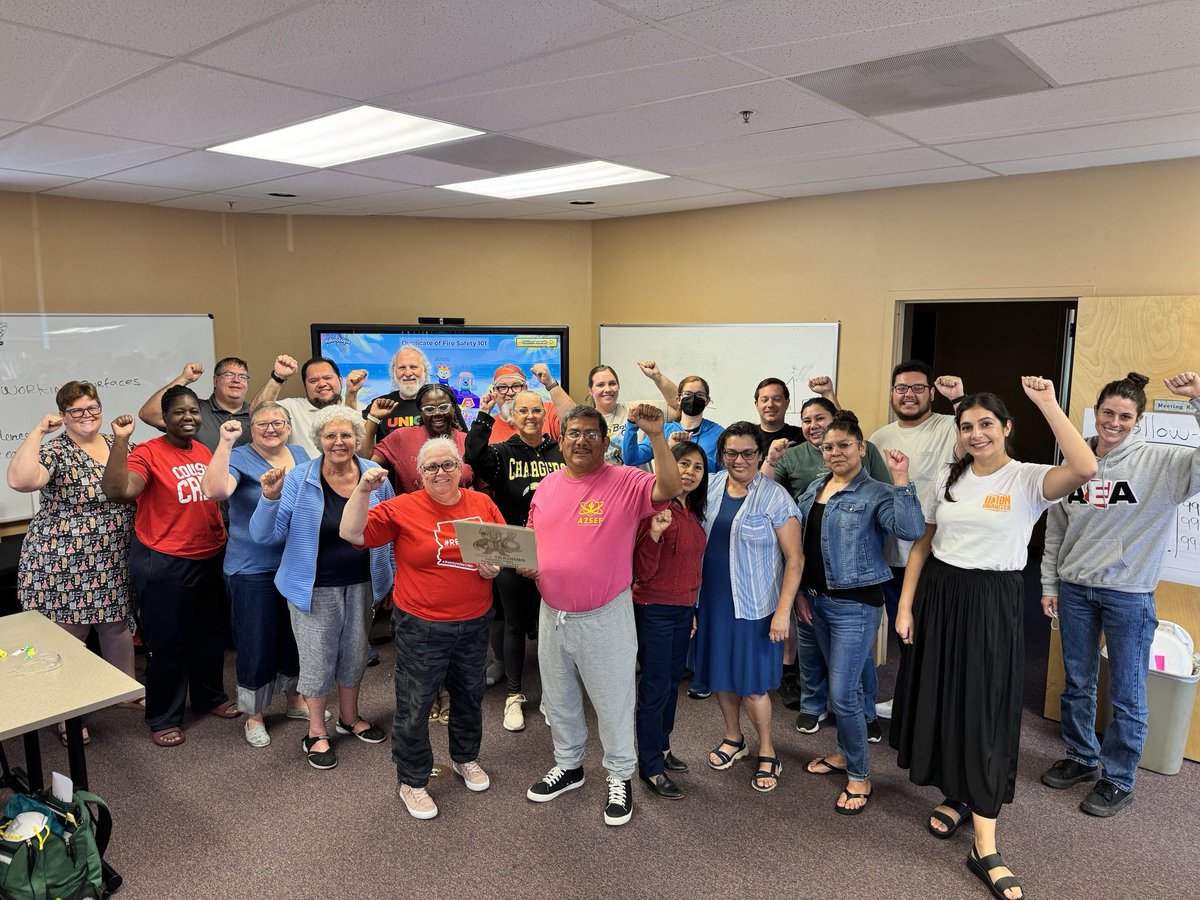 Safer schools are stronger schools! Last weekend, AEA hosted a Health &amp; Safety Academy to promote workplace safety and empower Arizona educators to know their rights with health hazards at work.

Congratulations to the 22 educators who earned their OSHA-10 certification!