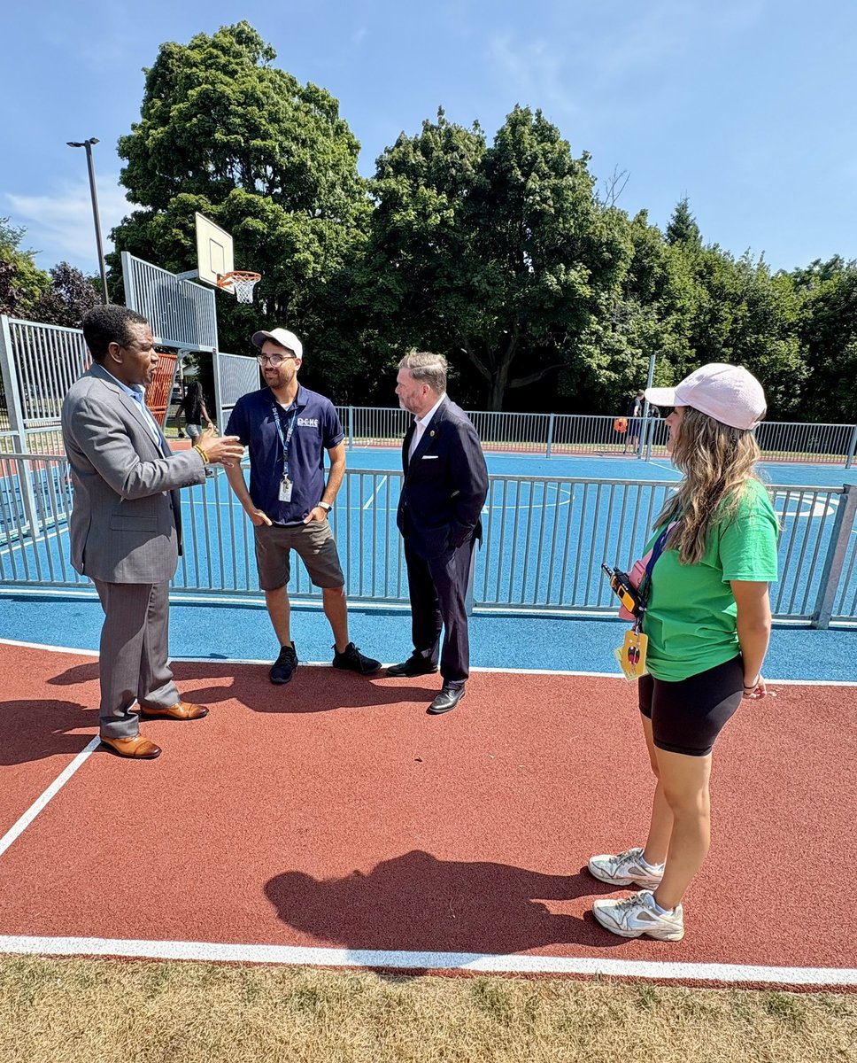 ToddJMcCarthy's tweet image. Yesterday, I had a great meeting with Francis Garwe, CEO of Durham Community Health Centre, to learn more about the Centre’s plans and priorities.
I had the opportunity to tour the new healing garden, recreational park, and playground, all wonderful additions that will support…
