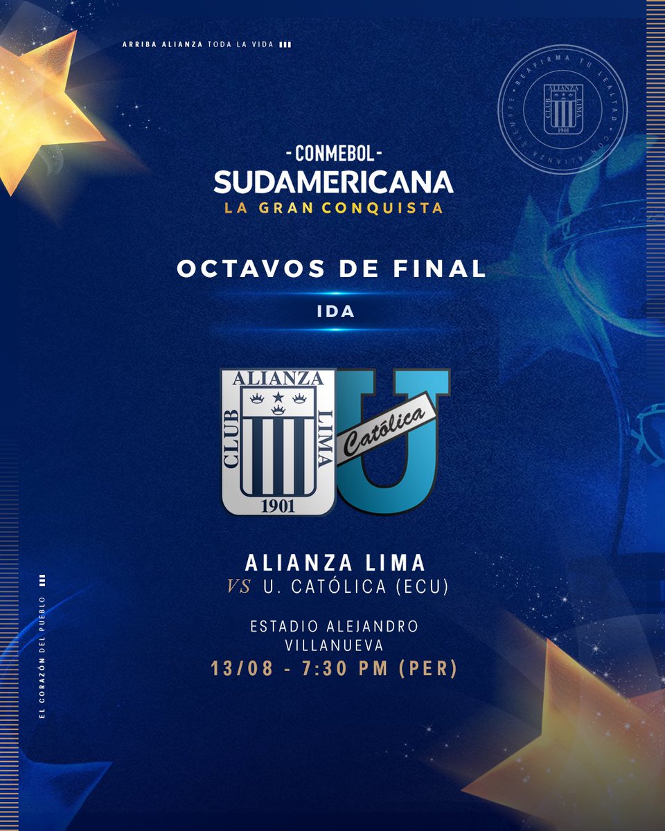 ClubALoficial's tweet image. ❗️𝑯𝒐𝒓𝒂𝒓𝒊𝒐𝒔 𝒄𝒐𝒏𝒇𝒊𝒓𝒎𝒂𝒅𝒐𝒔❗️🚨
Un nuevo reto nos espera y vamos con el corazón. 💙💪🏾
¡Prepárate para alentar a la blanquiazul!👏🏾
#ConAlianzaSiempre
#AlianzaLima
#Sudamericana