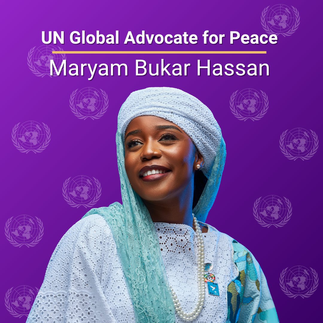 UNPeacekeeping's tweet image. Renowned spoken word artist, poet & peace advocate, Maryam Bukar Hassan 🇳🇬, was today officially designated as the @UN Global Advocate for Peace.
In her new role, she will advance the UN’s peace efforts through storytelling & public speaking ➡️ ow.ly/v3Zx50WvqAz