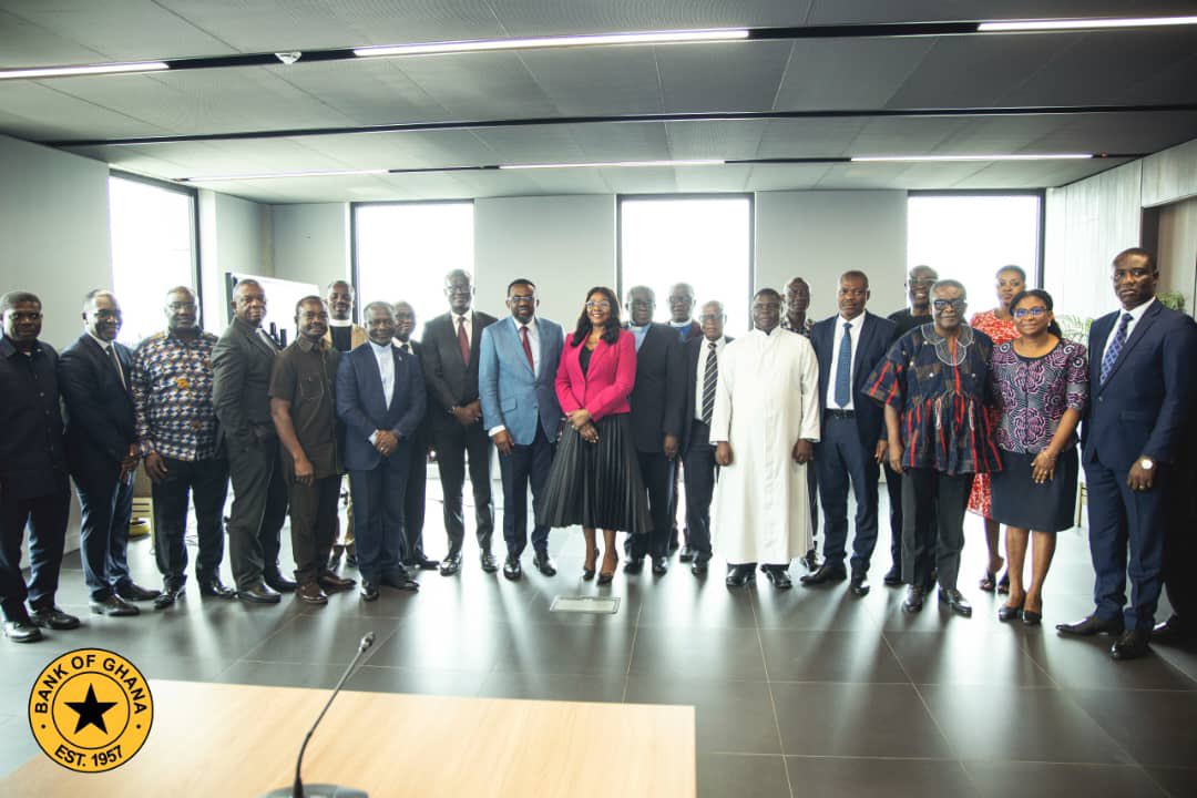 Today, Friday, 25 July 2025, the Governor of the Bank of Ghana hosted a high-level engagement with leaders of the clergy at the Bank Square to discuss the Bank’s plans to introduce non-interest banking and finance in Ghana.

The session featured a compelling presentation by