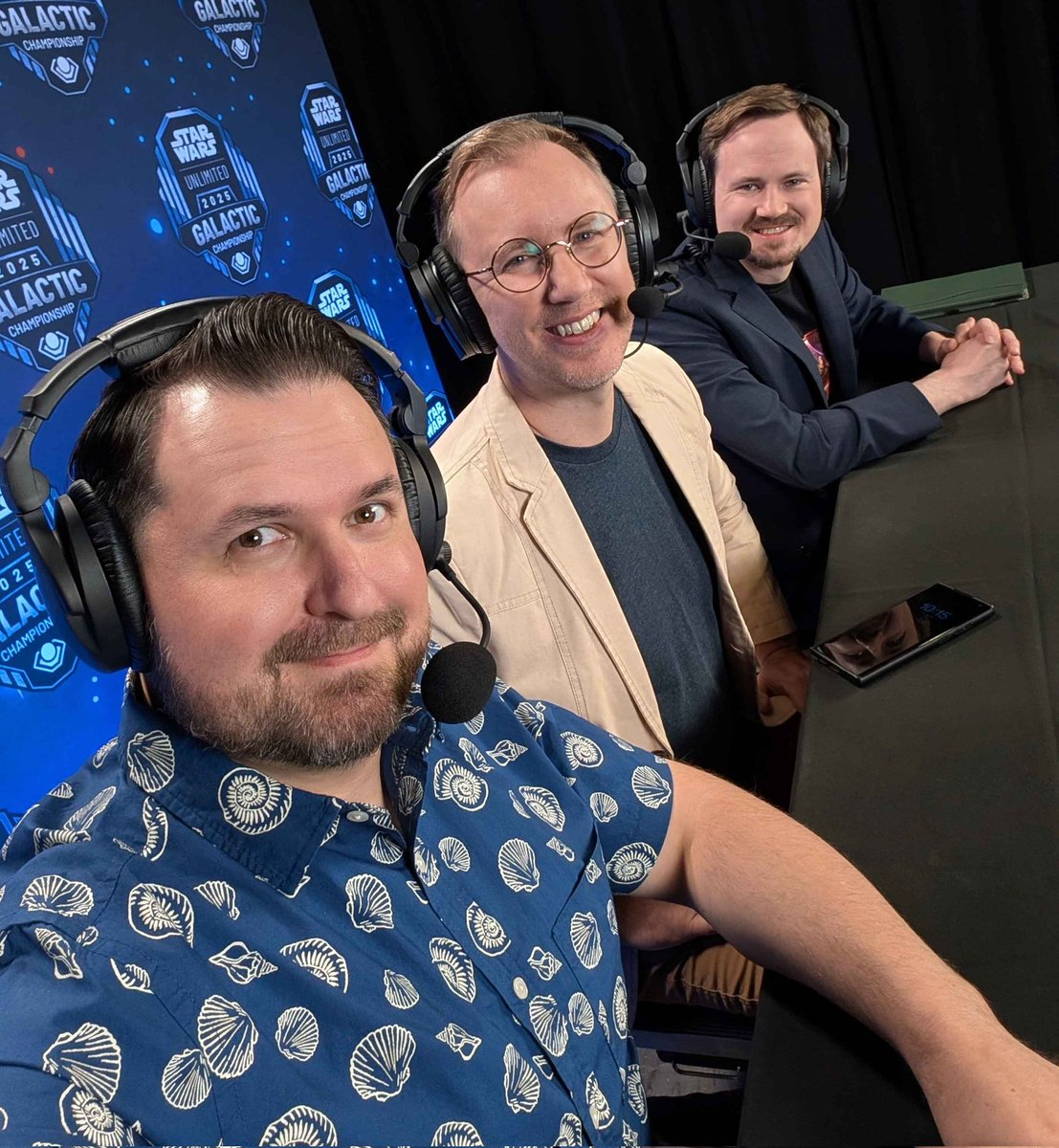 Erik DoA Lonnquist (@ggdoa) on Twitter photo Ready to rock at the <a href="/UnlimitedFFG/">Star Wars: Unlimited by FFG</a> Galactic Championship with <a href="/thatCHARM3R/">Darick Oswalt | CHARM3R</a> and <a href="/MaindeckGames/">Maindeck Dan</a> !
Day 1 stream link here: youtube.com/live/82YrNcgjH… Ready to rock at the <a href="/UnlimitedFFG/">Star Wars: Unlimited by FFG</a> Galactic Championship with <a href="/thatCHARM3R/">Darick Oswalt | CHARM3R</a> and <a href="/MaindeckGames/">Maindeck Dan</a> !
Day 1 stream link here: youtube.com/live/82YrNcgjH…