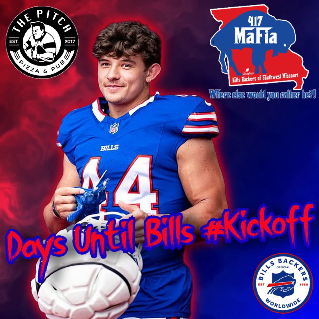 417Mafia's tweet photo. ๐ฆฌ #BuffaloJoe Days Until Bills Kickoff! ๐ฆฌ
Lancaster HS + UB product Joe Andreessen is grinding for a roster spot. A local favorite with WNY pride!
๐ Join #417Mafia every game at https://t.co/oqUoGfNqGL - SWMO's official #BillsBackers bar!
https://t.co/Q21KogQwJF #GoBills https://t.co/IdfKoj92Dw